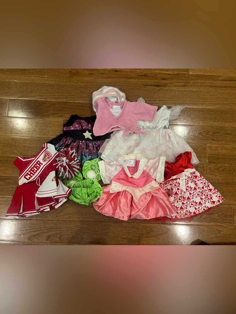 Build-A-Bear Lot Dresses Cheer Outfits